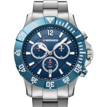 Wenger 01.0643.119 Seaforce Taucher-Cronografo Orologio Uomo 43mm 20ATM