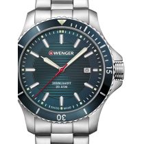 Wenger 01.0641.129 Seaforce Orologio Uomo 43mm 20ATM