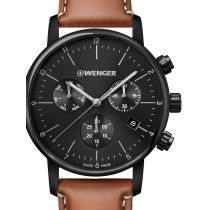 Wenger 01.1743.115 Urban Classico Cronografo Orologio Uomo 44mm 10ATM