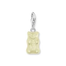 Thomas Sabo 2187-017-14 Ciondolo Orsetti d'Oro Charm Bianco Donna Argento