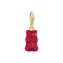 Thomas Sabo 2190-413-10 Charm rosso Orsetti d'Oro Ciondolo placcato oro Donna