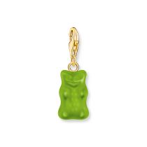 Thomas Sabo 2192-413-6 Charm verde Orsetti d'Oro Ciondolo placcato oro Donna