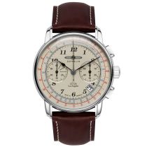 Zeppelin 7614-5 LZ-127 Cronografo Orologio Uomo 43mm 5ATM