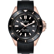 Edox 80120-37RNNCA-NIR Skydiver Neptunian Orologio Uomo 44mm 100ATM