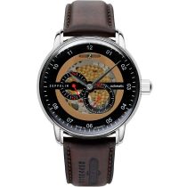 Zeppelin 8664-5 New Captains Line Automatico Orologio Uomo 43mm 5ATM