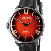 U-Boat 8701/B Darkmoon Red SS Soleil Orologio Uomo 44mm 5ATM