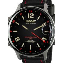 U-Boat 9674 Capsoil Doppiotempo SS GMT Orologio Uomo 55mm 10ATM