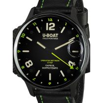 U-Boat 9675 Capsoil Doppiotempo DLC GMT Orologio Uomo 55mm 10ATM