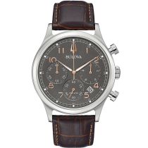 Bulova 96B356 Classico Cronografo Orologio Uomo 43mm 3ATM