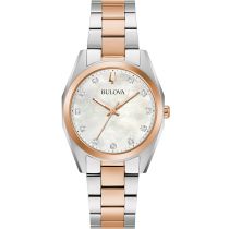 Bulova 98P207 Surveyor Diamante Orologio Donna 31mm 3ATM