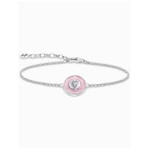 Thomas Sabo A2143-691-9-L19V Bracciale in argento con pendente rosa