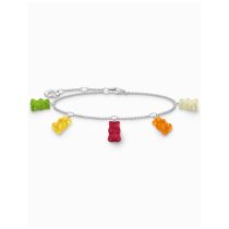 Thomas Sabo A2152-017-7-L19V Bracciale in argento con cinque Orsetti d'Oro colorati