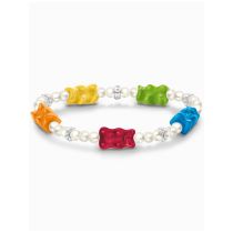 Thomas Sabo A2153-052-7-L15 Bracciale di perle Orsetti d'Oro colorate 15 cm