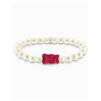 Thomas Sabo A2154-017-10-L15 Bracciale di perline Orsetti d'Oro rosso 15 cm