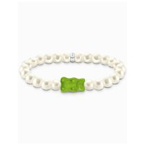 Thomas Sabo A2154-017-6-L15 Bracciale di perline Orsetti d'Oro verde 15 cm