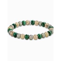 Thomas Sabo A2196-503-6-L19 Unisex Armband Jasper, Jade und Labradorit