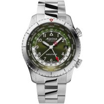 Alpina AL-255GR4S26B Startimer Pilot Worldtimer Orologio Uomo