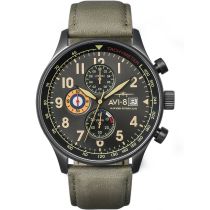 AVI-8 AV-4011-0E Hawker Hurricane Cronografo Orologio Uomo 42mm 5ATM