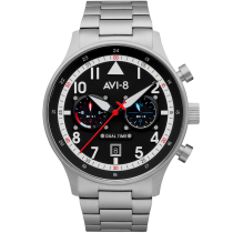 AVI-8 AV-4088-11 Carey Dual Time Orologio Uomo 44mm 5ATM