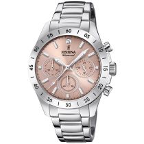 Festina F20397/3 Boyfriend Cronografo da Orologio Donna 39mm 10ATM