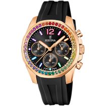 Festina F20611/3 Boyfriend Cronografo Orologio Donna 38mm 10ATM