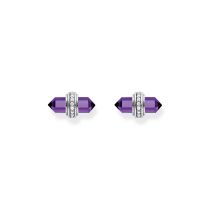 Thomas Sabo H2281-643-13 Orecchini a perno in argento con onice viola, donna