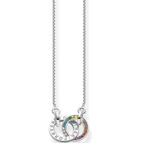 Thomas Sabo KE1488-318-7 Together Rainbow da Donna Collana, verstellbar