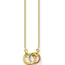 Thomas Sabo KE1488-996-7 Together Rainbow da Donna Collana, verstellbar