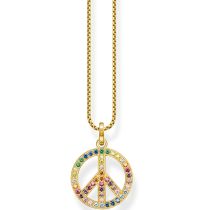 Thomas Sabo KE2170-996-7 Peace Rainbow da Donna Collana, verstellbar