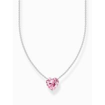 Thomas Sabo KE2211-051-9-L45V Collana in argento con ciondolo a cuore rosa da donna