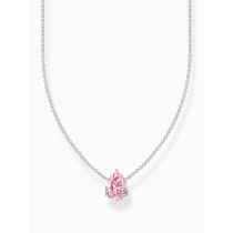 Thomas Sabo KE2213-051-9-L45V Collana in argento con ciondolo a goccia rosa da donna