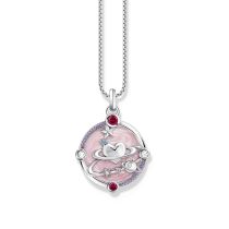 Thomas Sabo PE959-340-9 Ciondolo in argento con smalto rosa Donna