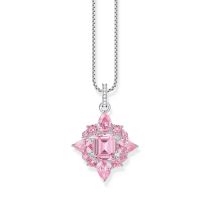 Thomas Sabo PE963-051-9 Ciondolo in argento con pietre colorate rosa Donna