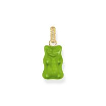 Thomas Sabo PE967-414-6 Ciondolo grande con Orsetti d'Oro verde placcato e pietre Donna