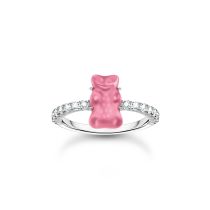 Thomas Sabo TR2459-052-9-52 Anello in argento con orsetti e zirconi in oro rosa, donna