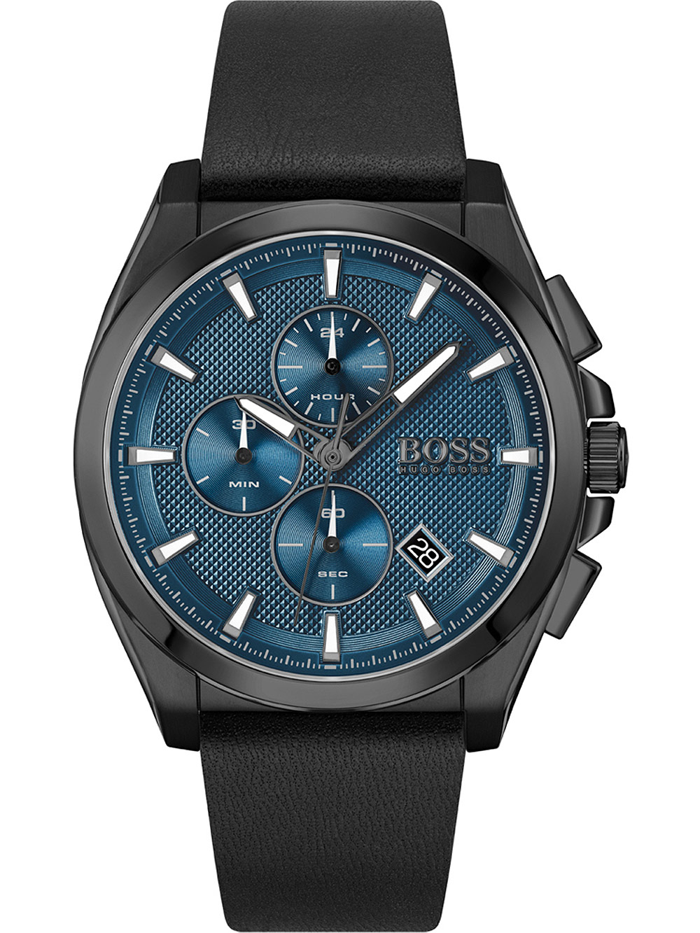 BOSS - Set regalo da uomo con orologio in pelle e bracciale nero